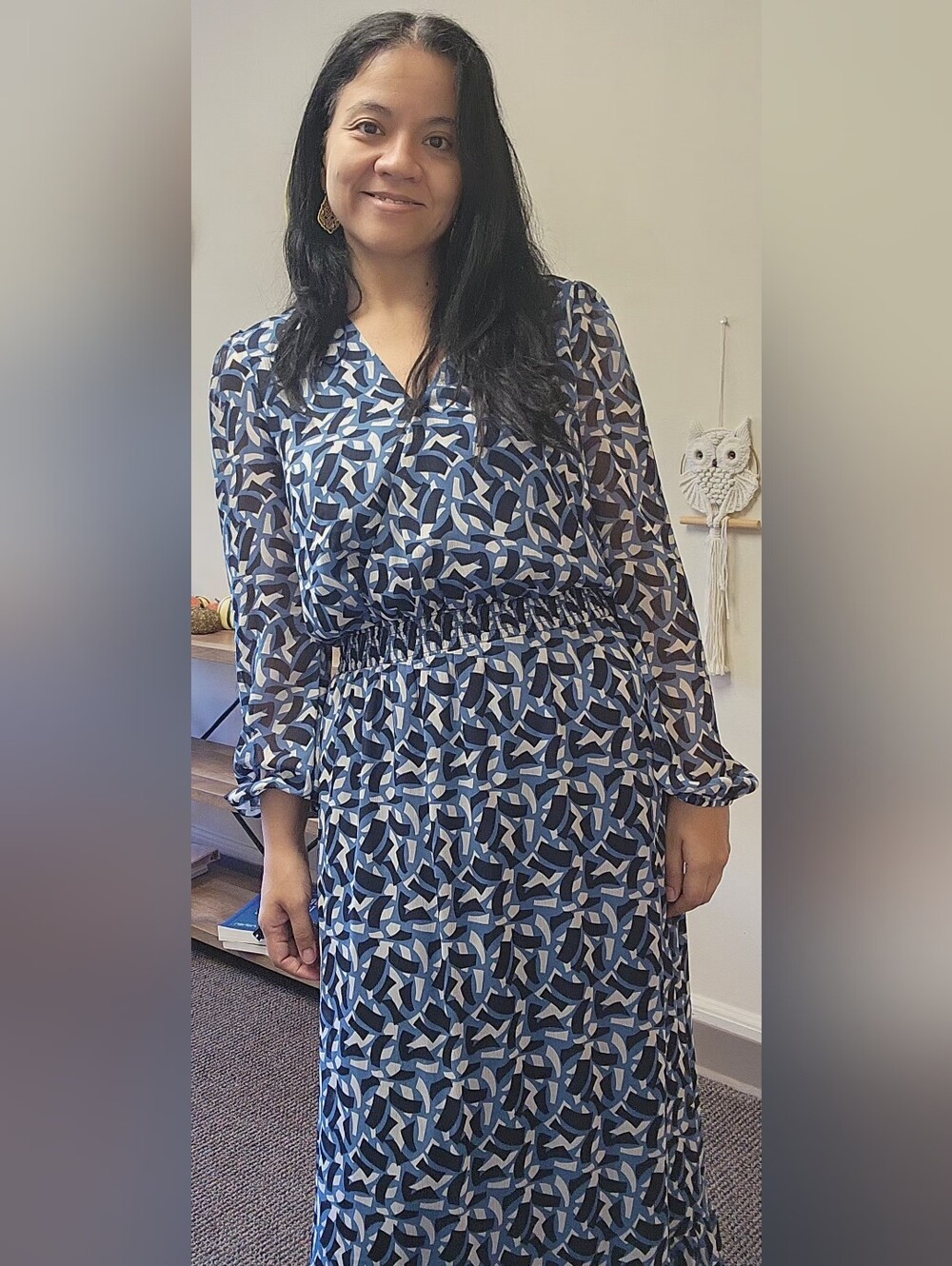 Nine Britton- Ginger Maxi Long Sleeve Dress